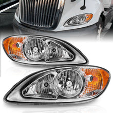 Load image into Gallery viewer, ANZO 2008-2016 International Prostar Crystal Headlights Chrome Housing 131033
