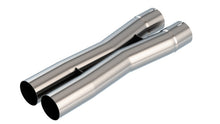 Load image into Gallery viewer, Borla 2.5in Universal X-Pipe 3.21in Inlet Centerline 3.45in Outlet Centerline 27.63in OAL 621104