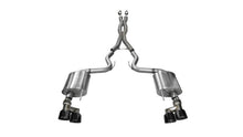 Load image into Gallery viewer, Corsa Performance 15-16 Ford Mustang GT 5.0 3in Cat Back Exhaust Black Quad Tips (Sport)