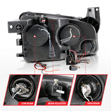 Load image into Gallery viewer, Anzo 2006-2010 Dodge Charger Projector Headlights w/ Halo Chrome (CCFL)