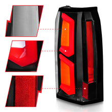 Load image into Gallery viewer, ANZO 2015-2020 Chevrolet Tahoe LED Tail Lights w/ Light Bar Black Housing Clear Lens 311374