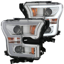 Load image into Gallery viewer, Anzo 2015-2016 Ford F-150 Projector Headlights w/ Plank Style Design Chrome