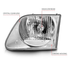 Load image into Gallery viewer, Anzo 1997-2003 Ford F-150 Crystal Headlights Chrome