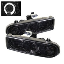 Load image into Gallery viewer, Spyder Chevy S10 98-04 Projector Headlights LED Halo Smke - Low H1 PRO-YD-CS1098-SMC 5009562