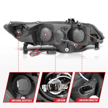 Load image into Gallery viewer, Anzo 2006-2011 Honda Civic Projector Headlights w/ Halo Black (CCFL)