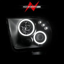 Load image into Gallery viewer, Anzo 2005-2009 Ford Mustang Projector Headlights w/ Halo Black