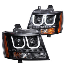Load image into Gallery viewer, Anzo 2007-2013 Chevrolet Avalanche Projector Headlights w/ U-Bar Black