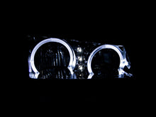 Load image into Gallery viewer, Anzo 2003-2006 Chevrolet Silverado 1500 Crystal Headlights w/ Halo Black