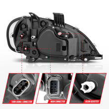 Load image into Gallery viewer, ANZO 2002-2014 Freightliner M2 LED Crystal Headlights Chrome Housing w/ Clear Lens (Pair) 131031