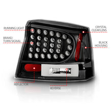 Load image into Gallery viewer, Anzo 2006-2008 Dodge Charger LED Taillights Black