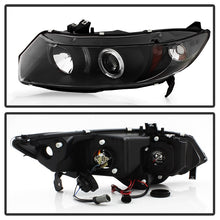 Load image into Gallery viewer, Spyder Honda Civic 06-08 2Dr Projector Headlights LED Halo Black High H1 Low H1 PRO-YD-HC06-2D-HL-BK 5010780