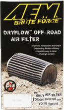 Load image into Gallery viewer, AEM Induction AEM Dryflow 3.5in. X 7in. Round Tapered Air Filter 21-2047BF
