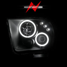 Load image into Gallery viewer, Anzo 2005-2009 Ford Mustang Projector Headlights w/ Halo Black