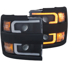 Load image into Gallery viewer, Anzo Projector Headlights 15-17 Chevrolet Silverado 2500HD / 3500HD Black w