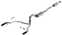 Load image into Gallery viewer, Borla F-150 2021 5.0L 4dr CC SB EC STB Lariat/KR/Pltm/LTD 3/2.25 SRE Cat-Back Touring Black CHR Tips 140865BC