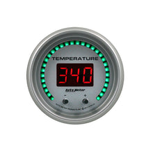 Load image into Gallery viewer, Autometer 52.4mm Silver Switchable 60-340 Degrees F/40-170 Degrees C Ultra-Lite Elite Digital Gauge 6754-UL