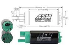 Load image into Gallery viewer, AEM Electronics Ethanol &amp; Methanol Capable High Flow In-Tank Fuel Pump
