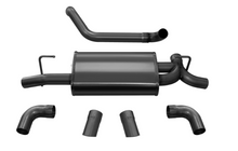 Load image into Gallery viewer, Corsa 18+ Jeep Wrangler JL 2.5in Dual Rear Turn Down Exit Black Sport Axle-Back Exhaust 21013BLK