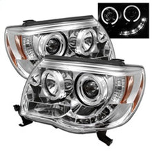 Load image into Gallery viewer, Spyder Toyota Tacoma 05-11 Projector Headlights LED Halo LED Chrome High H1 Low H1 PRO-YD-TT05-HL-C 5011923