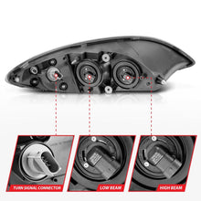 Load image into Gallery viewer, ANZO 2008-2016 International Prostar Crystal Headlights Chrome Housing 131033