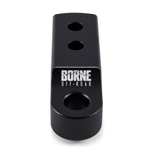 Load image into Gallery viewer, Borne Off-Road CNC Hitch Receiver Shackle 2in Black BNHR-2-BK