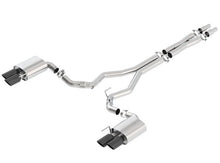 Load image into Gallery viewer, Borla 2018 Ford Mustang GT (A/T / M/T) 3in ATAK Catback Exhaust w/o Valves w/ Black Chrome Tips 140746BC