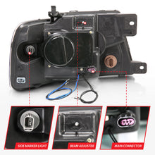 Load image into Gallery viewer, Anzo 2004-2008 Ford F-150 Projector Headlights w/ Halo and LED Black G2