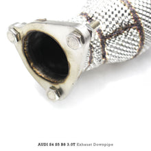 Load image into Gallery viewer, Free Flow 304 Stainless Exhaust Downpipe for Audi S4 S5 B8