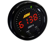 Load image into Gallery viewer, AEM Electronics X-Series OBDII Digital Datastream Gauge Black Bezel &amp; Black Face plate