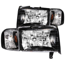 Load image into Gallery viewer, Anzo Black Crystal Headlights 1994-2001 Dodge Ram 1500