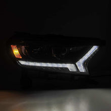 Load image into Gallery viewer, AlphaRex 19-21 Ford Ranger LUXX LED Proj Headlights Plank Style Alpha Black w/Seq Signal/DRL 880121 *Discontinued