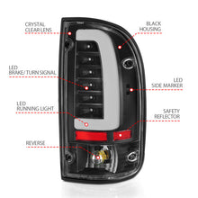 Load image into Gallery viewer, ANZO 95-00 Toyota Tacoma LED Taillights Black Housing Clear Lens (Pair) 311353