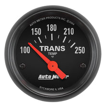 Load image into Gallery viewer, AutoMeter Z Series 52.4mm 100-250 Degrees F Transmission Gauge &amp; Gauge Pillar Mount 7090