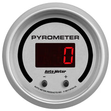 Load image into Gallery viewer, Autometer 52.4mm Silver Two Channel 0-2000 Degree Pyrometer (EGT) Ultra-Lite Elite Digital Gauge 6744-UL