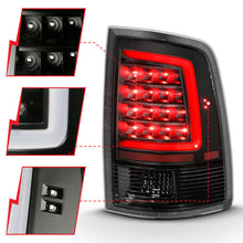 Load image into Gallery viewer, ANZO 2009-2018 Dodge Ram 1500 LED Taillight Plank Style Black w/Clear Lens 311318