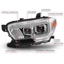 Load image into Gallery viewer, Anzo  2016-2017 Toyota Tacoma Projector Headlights w/ Plank Style