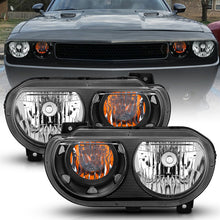 Load image into Gallery viewer, Anzo  2008-2014 Dodge Challenger Crystal Headlights Black