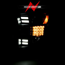 Load image into Gallery viewer, ANZO 15-17 Ford F-150 Project Headlights w/ Plank Style Design Black w/ Amber Sequential Turn Signal 111408