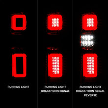 Load image into Gallery viewer, ANZO 19-21 Chevy Silverado Full LED Tailights Chrome Housing Red/Clear Lens G2 (w/C Light Bars) 311416