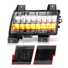 Load image into Gallery viewer, ANZO 2018-2021 Jeep Wrangler LED Side Markers Chrome Housing Smoke Lens w/ Seq. Signal Sport Bulb 511085