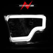 Load image into Gallery viewer, ANZO 2009-2018 Dodge Ram 1500/ 2500/ 3500 Crystal Headlights w/ Light Bar Chrome Housing 111516
