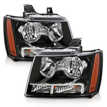 Load image into Gallery viewer, Anzo Chevy Tahoe /Suburban 07-14 Crystal Headlight Black