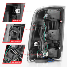 Load image into Gallery viewer, ANZO 2007-2013 GMC Sierra LED Tail Lights w/ Light Bar Black Housing Smoke Lens 311389