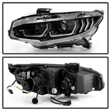 Load image into Gallery viewer, Spyder Honda Civic 16-18 2DR/4DR/Hatchback Headlight Black PRO-YD-HC16PL-SEQ-BK 5087539
