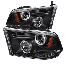 Load image into Gallery viewer, Spyder Dodge Ram 1500 09-14 10-14 Projector Headlights Halogen- LED Halo LED - Blk PRO-YD-DR09-HL-BK 5010032