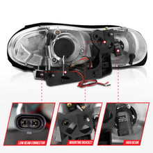 Load image into Gallery viewer, Anzo 1998-2002 Chevrolet Camaro Projector Headlights w/ Halo Black