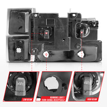 Load image into Gallery viewer, ANZO 88-98 Chevrolet C1500 Crystal Headlights Black 111505