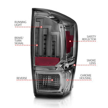 Load image into Gallery viewer, Anzo  2016-2018 Toyota Tacoma LED Taillights Smoke