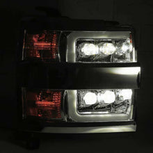 Load image into Gallery viewer, AlphaRex 15-18 Chevy 2500HD NOVA LED Proj Headlight Plank Style Jet Blk w/Activ Light/Seq Signal/DRL 880229 *Discontinued