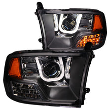 Load image into Gallery viewer, Anzo 2009-2016 Dodge Ram 1500 Projector Headlights w/ U-Bar Black